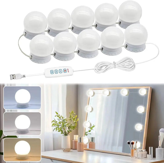 LED Detachable Bulbs Professional Makeup Mirror Lamp