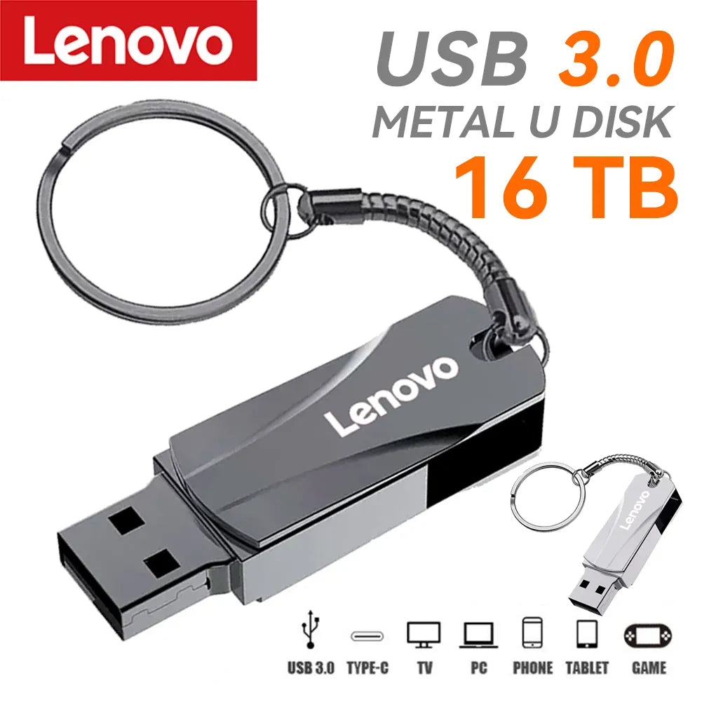 Mini clé USB en métal Lenovo - 128 Go à 2 To