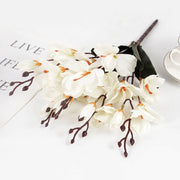 Artificial Magnolia Bouquet - Lifelike Silk Flowers for Home Decor