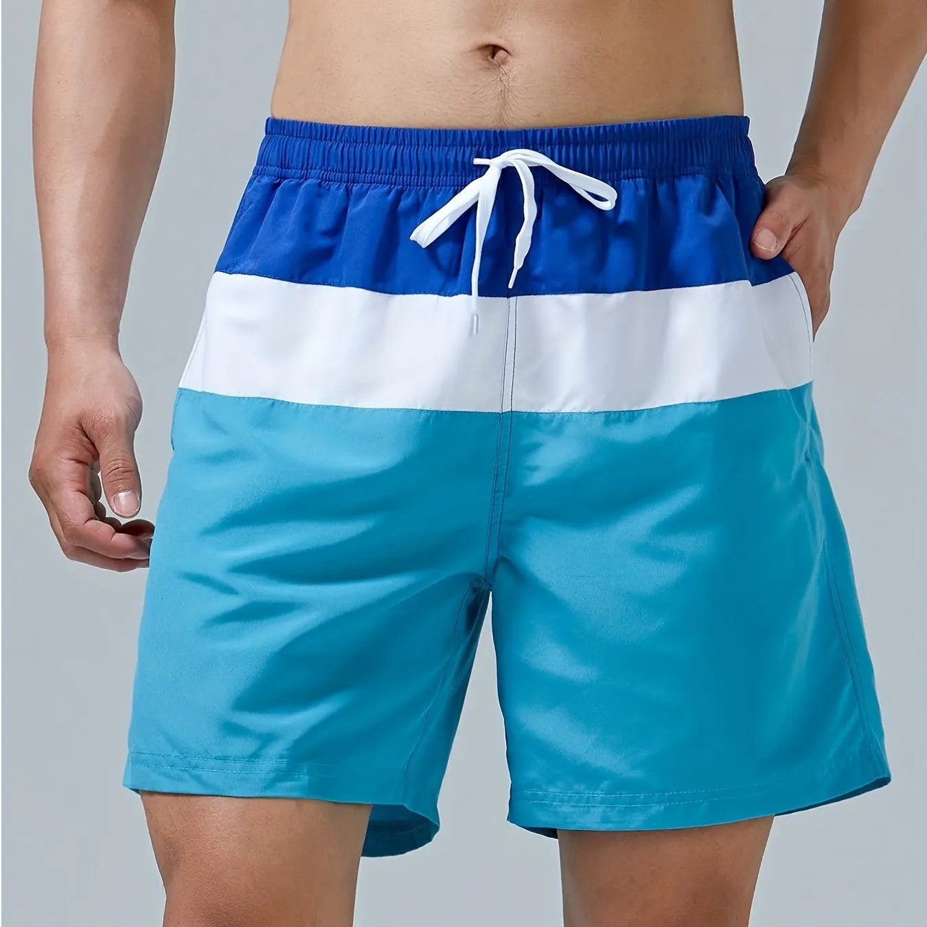Unisex 3D Print Quick Dry Drawstring Beach Shorts