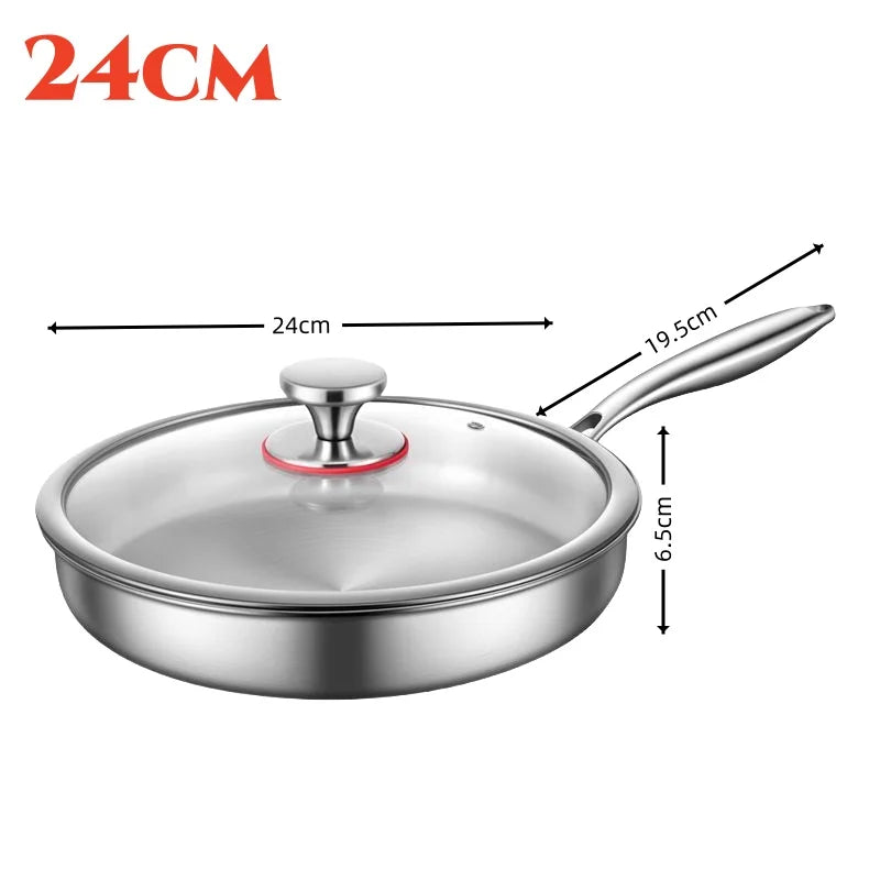Ensemble combiné de batterie de cuisine en acier inoxydable