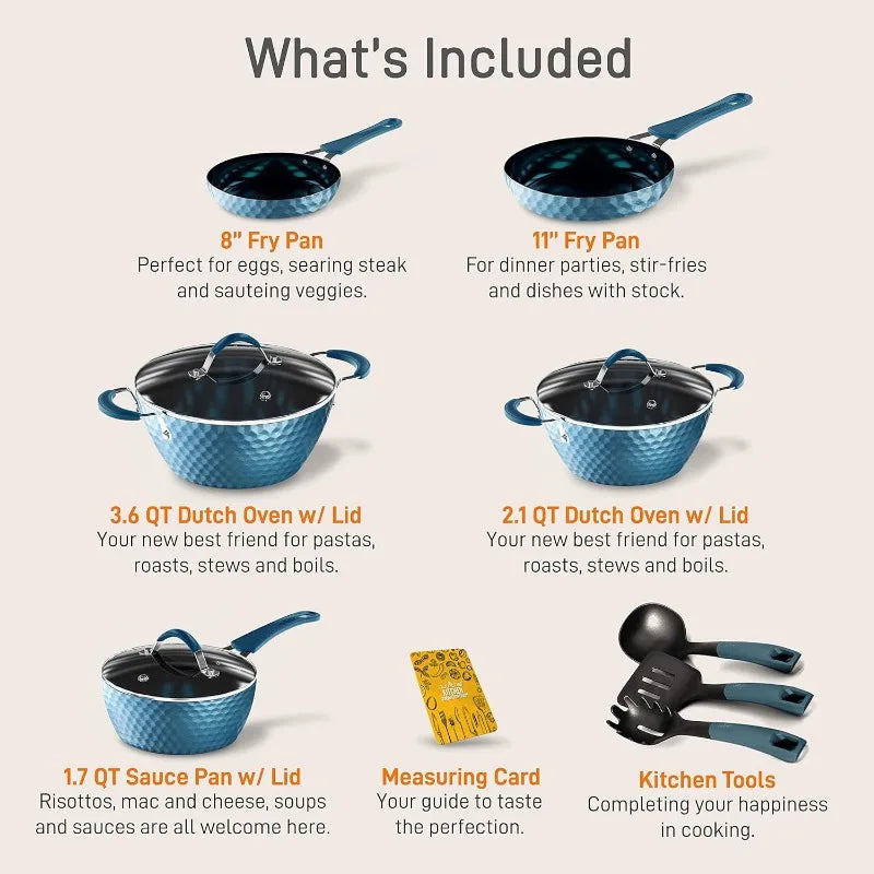 Blue Diamond Cookware Set