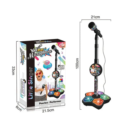 Kids Microphone with Stand Karaoke Music Instrument Educational Brain-Training Toy