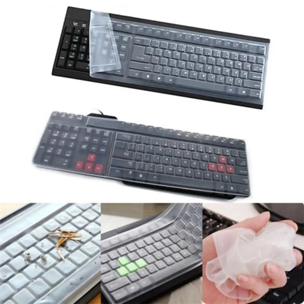 Housse de clavier universelle en silicone étanche - Protection anti-poussière