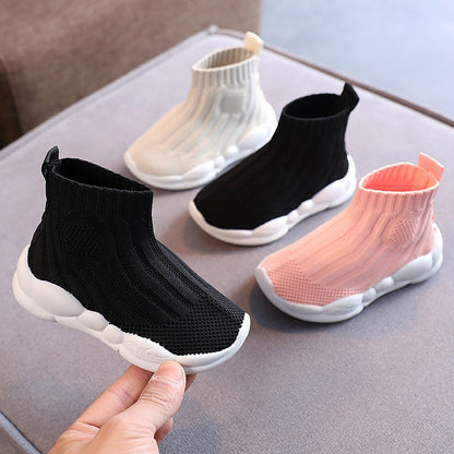 Kids Knit High-Top Sock Sneakers