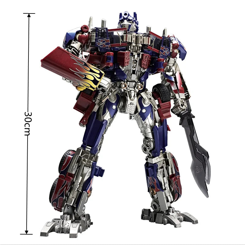 30CM Optimus Prime Transformation Robot Toy Star Commander Alloy Car Action Figure Deformation Anime Model