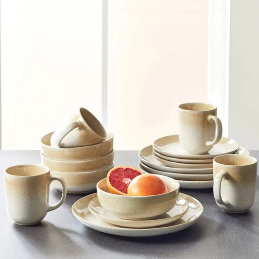 Sorrell Beige Stoneware Dinnerware Set