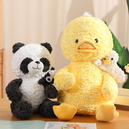 Jouets en peluche doux de canard de panda de pingouin