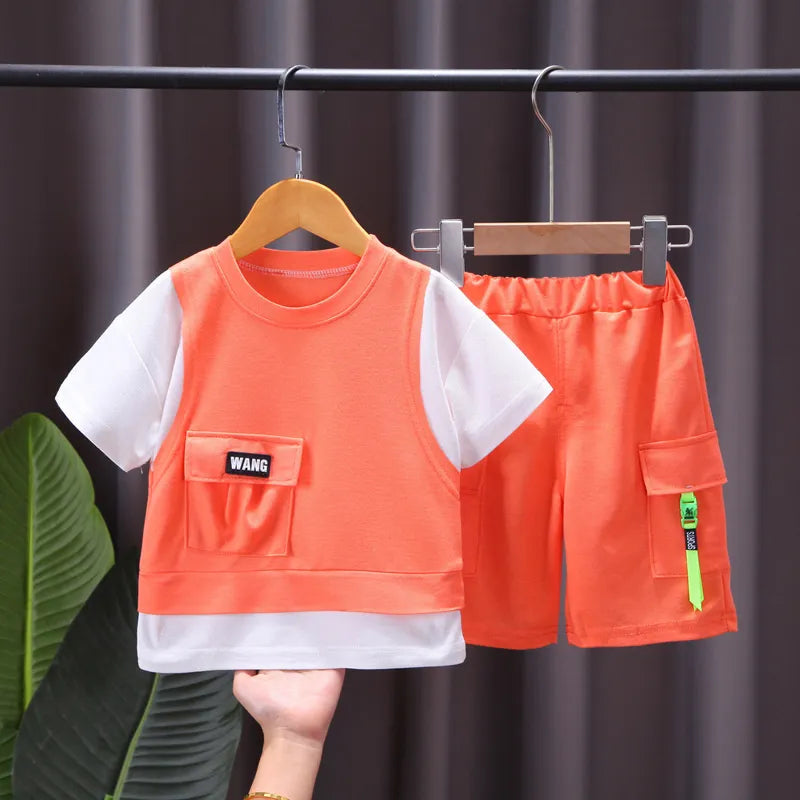 Baby Boys Cotton Clothes for Summer