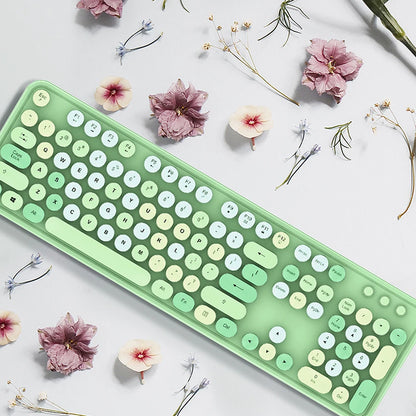 Combo clavier et souris sans fil couleur bonbon