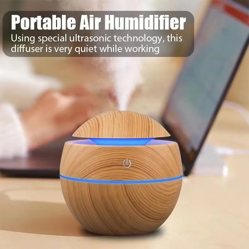 USB Ultrasonic Essential Oil Cool Mist Diffuser