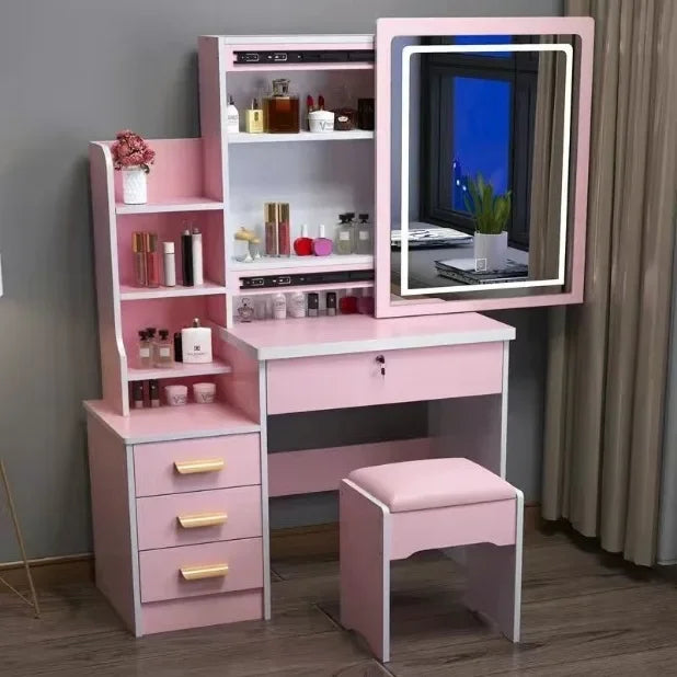 Bureau de coiffeuse Castle avec miroir éclairé