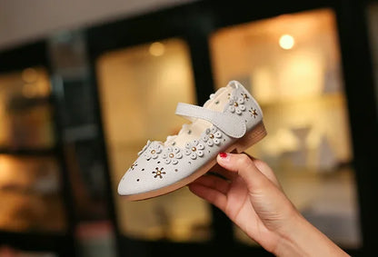 Flower Cut-Out Toddler Girl Flats