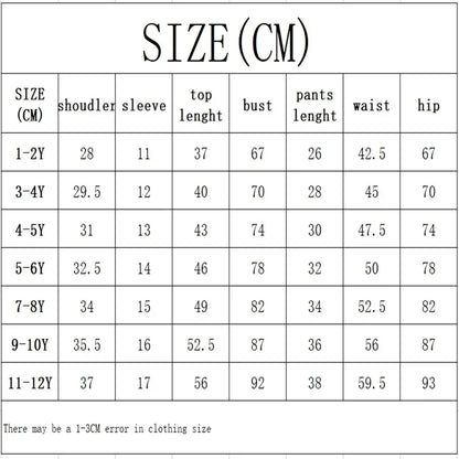 Kid's Cartoon Bear T-Shirt & Shorts Set