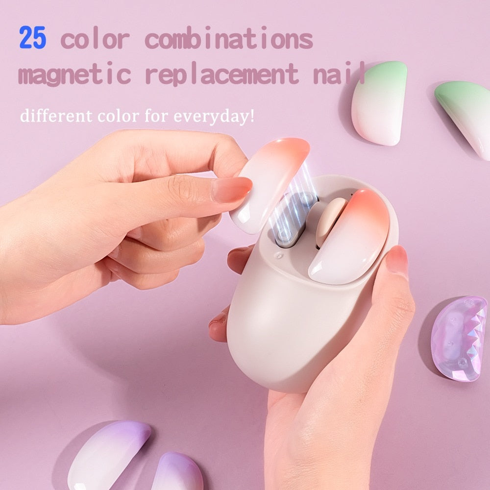 Cute Nail Mouse: Rechargeable 4000DPI