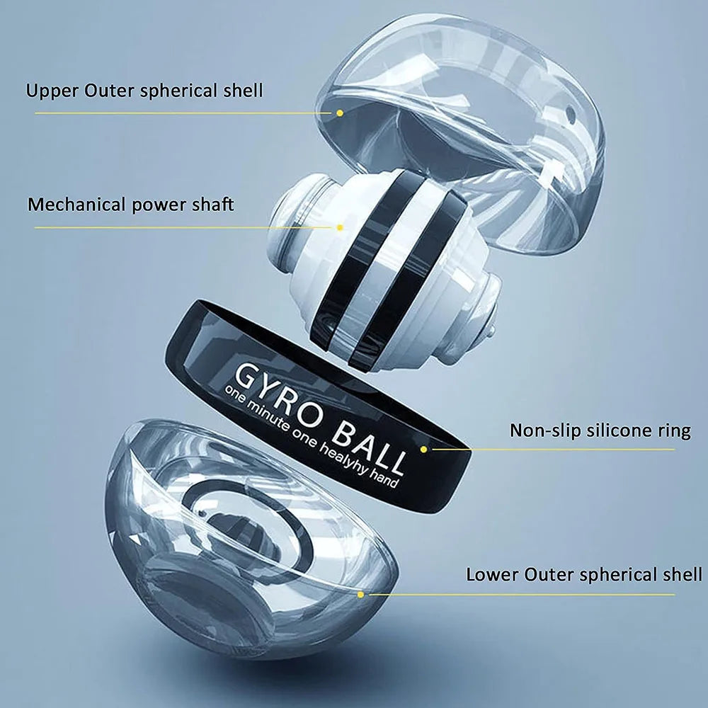 Self-Starting Wrist Gyro Ball Power Trainer Forearm Exerciser Strengthening Device