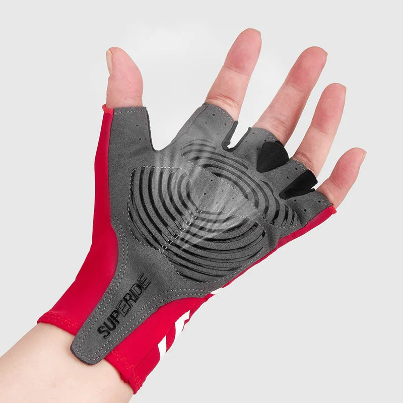 Shockproof Half-Finger Cycling Gloves - Anti-Sweat Padded Bike Gear