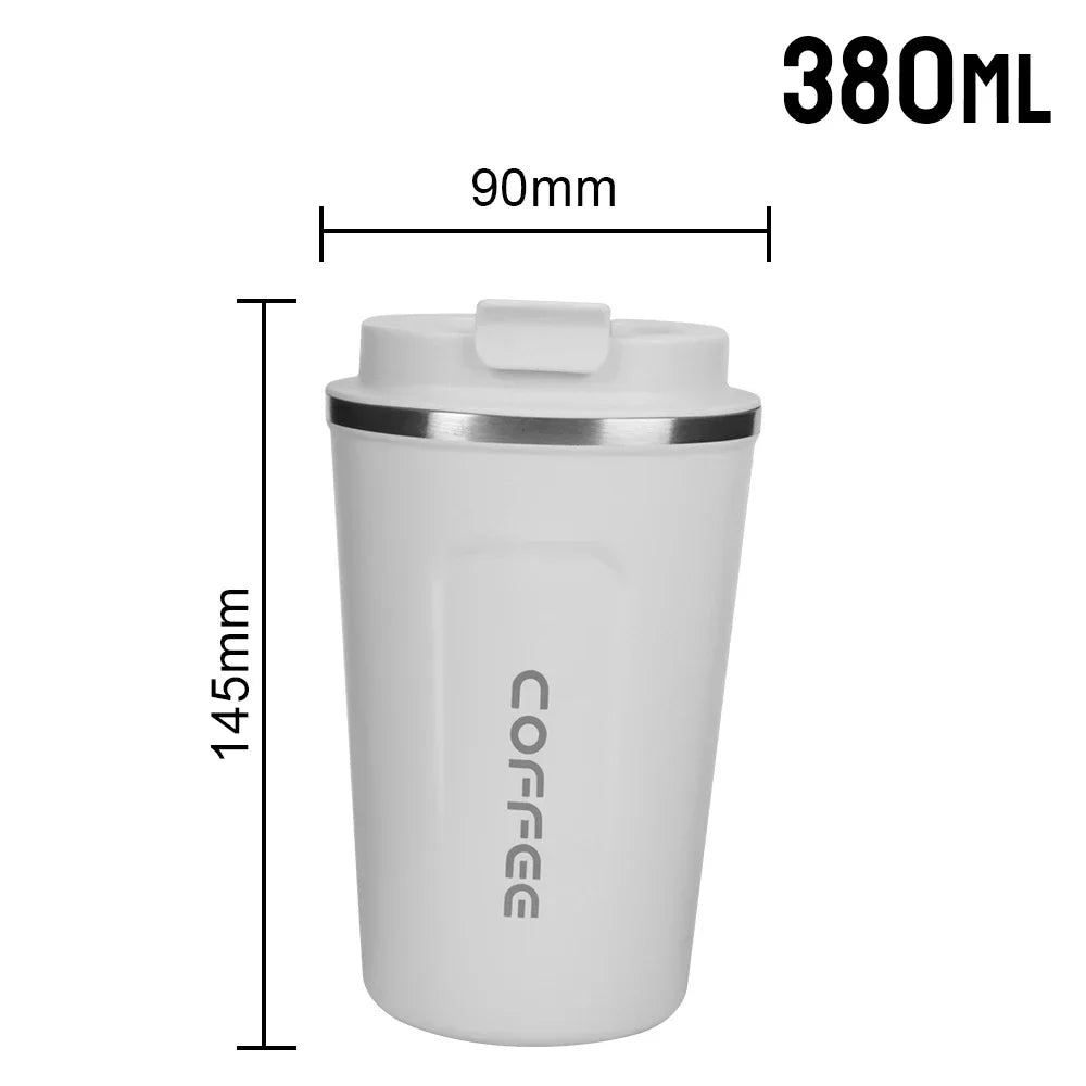 Tasse à café thermos en acier inoxydable 380/510 ml avec affichage de la température