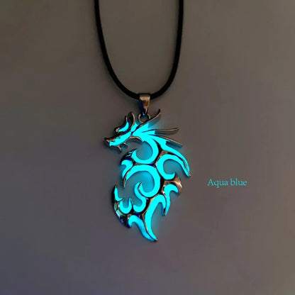 Collier Dragon Lumineux Lumineux - Fluorescence Nocturne 