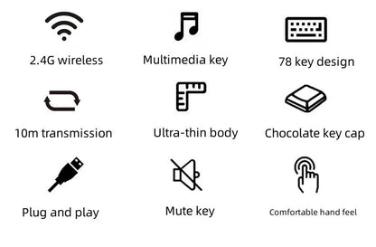 Ultra-Slim Bluetooth Keyboard & Mouse Combo