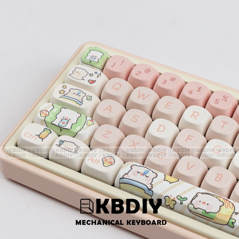 Cute Pig Theme PBT Keycaps 🐷 MX Switch