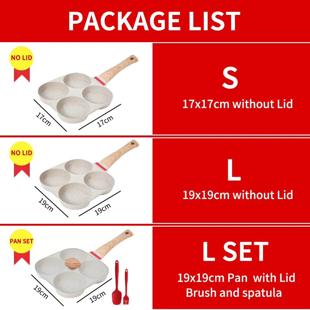 4-Hole Non-Stick Breakfast Pan