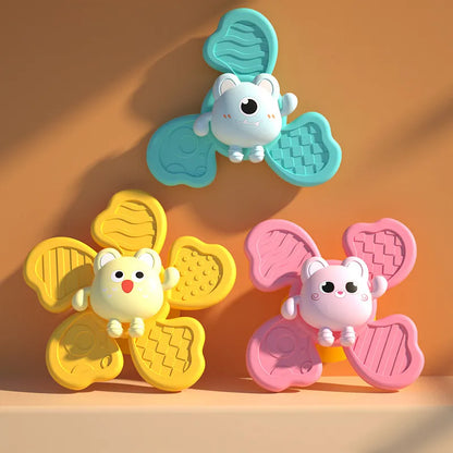 Cartoon Suction Cup Rattles Baby Bath Toys