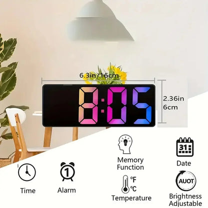 Latest LED Digital Alarm Clock with Temperature Display & Adjustable Brightness