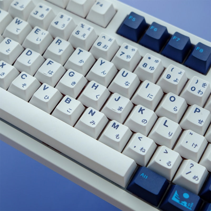 GMK Blue Moon PBT Keycaps - Simple Blue