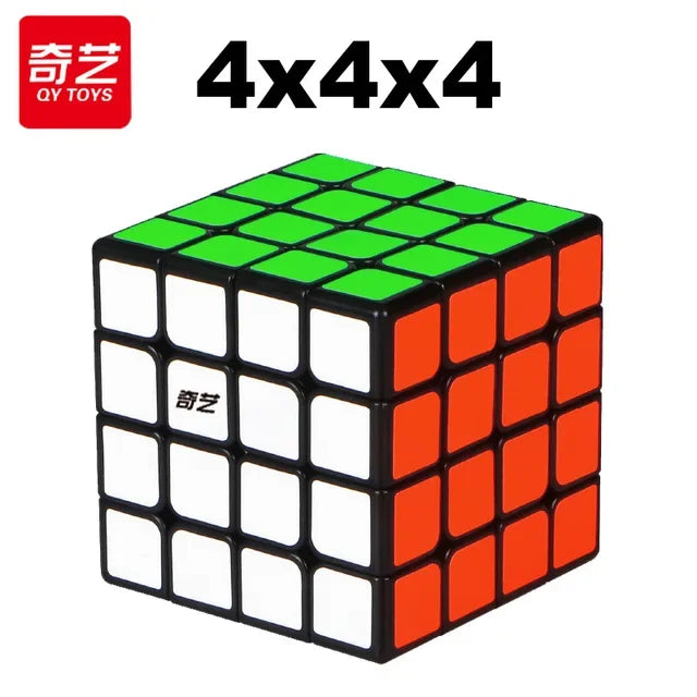 QiYi Dino Cube 3X3 Magic Speed ​​Cube - Jouet de puzzle professionnel sans autocollant pour enfants