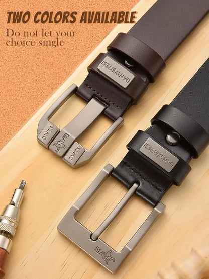 Ceinture en cuir véritable pour hommes