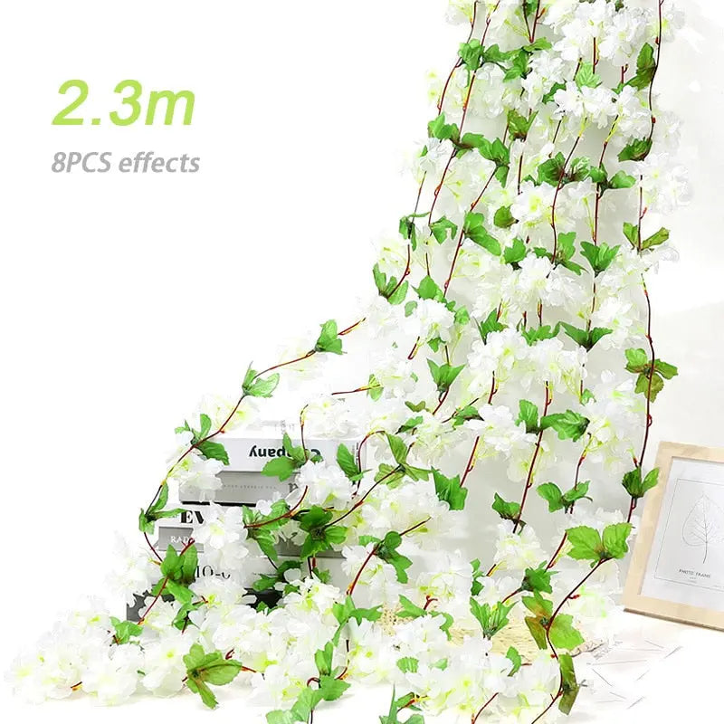 Silk Cherry Blossom Sakura Garland - Home & Party Decoration