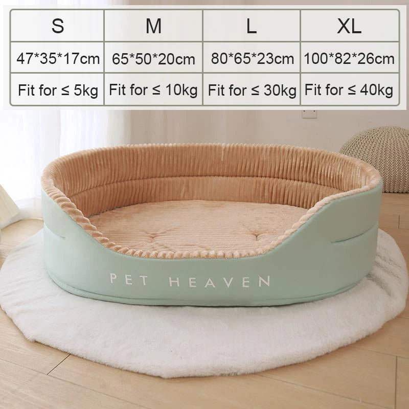 Plush Double-Sided Dog Bed Set