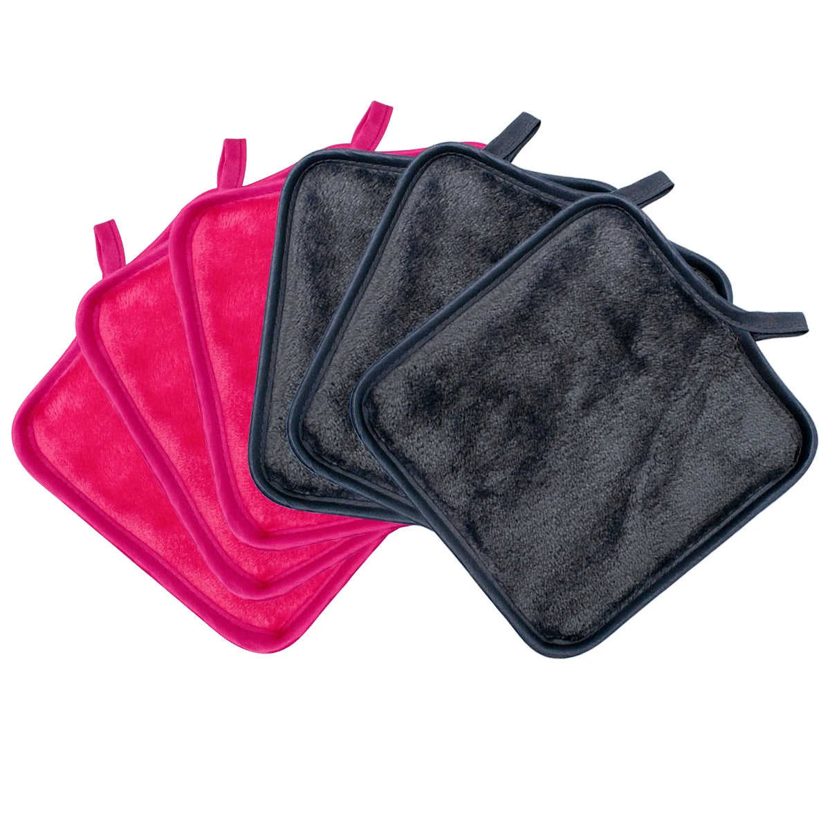 12-Pack Reusable Makeup Remover Pads - Microfiber Facial Towels