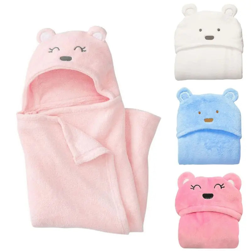 Hooded Baby Bathrobe Towel - Soft & Warm Swaddle