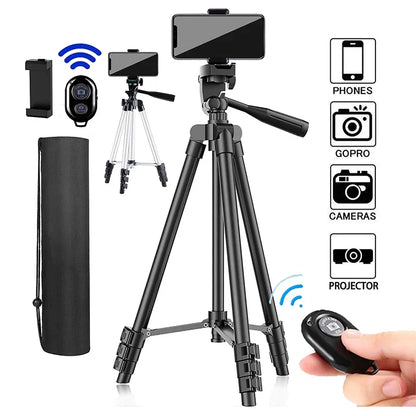 100cm Phone Tripod Stand with Bluetooth Remote Universal Camera Video Recording Photography Tripod