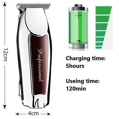 Rechargeable Cordless Hair Trimmer - Men's Grooming Clipper