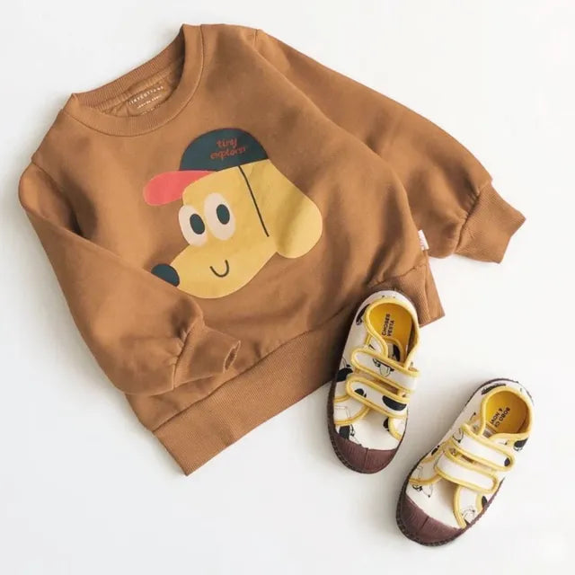 Spring Autumn New Baby Loose Sweatshirt Boys Girls