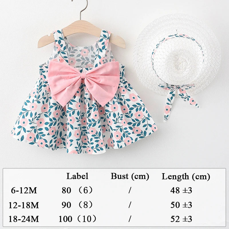 Baby Girl Summer Dress with Cute Print