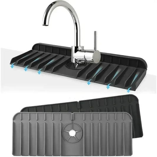 Silicone Sink Splash Guard and Drain Water Retaining Pad