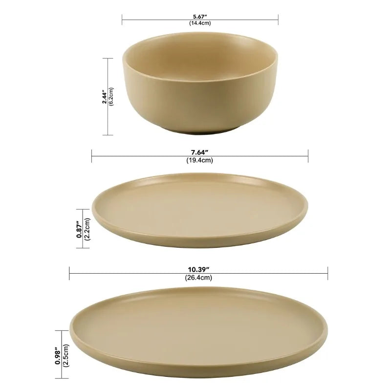 16-Piece Stoneware Dinner Set