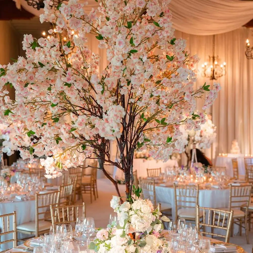 Guirlande Sakura en fleurs de cerisier en soie – Décoration de maison et de fête