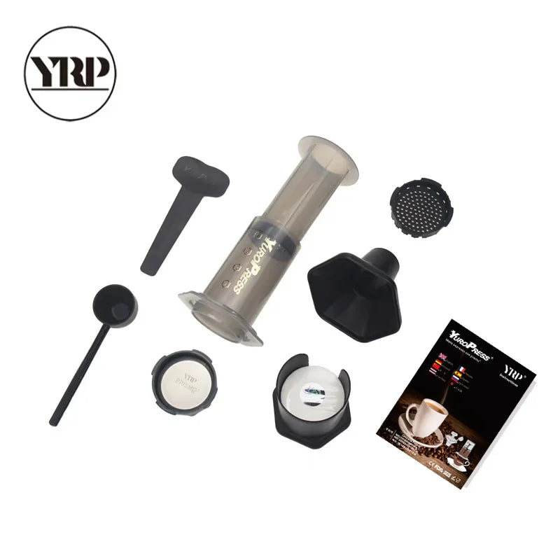 Portable Espresso Coffee Maker - French Press & 350 Filter Papers