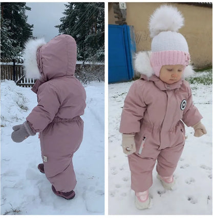 Ensemble d'habits de neige d'hiver douillet pour bébé