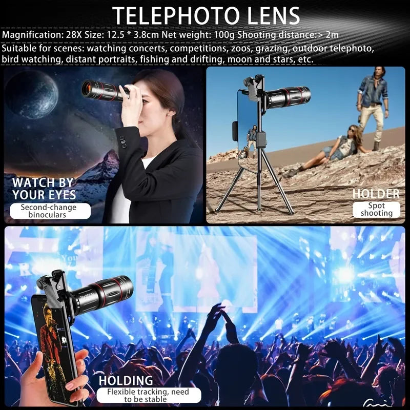 28X HD Telephoto Lens