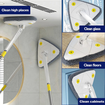 360° drehbarer Teleskop-Dreiecksmopp