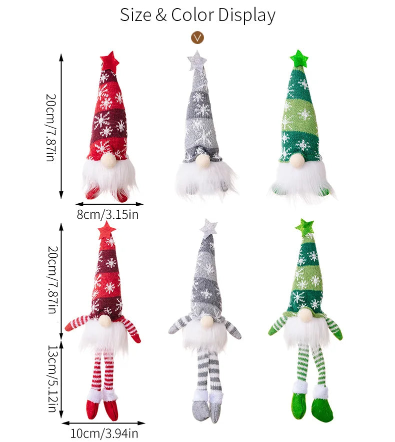 Glowing Faceless Gnome Doll Festive Christmas Home Decoration Light