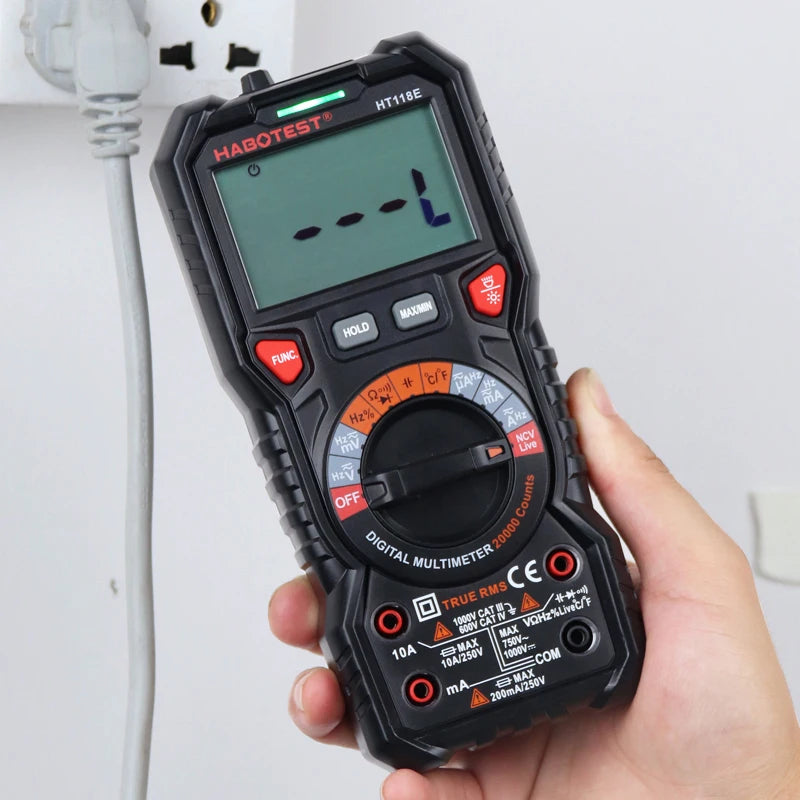 HT118 Digitalmultimeter - Echteffektivwert, automatische Messbereichswahl, NCV