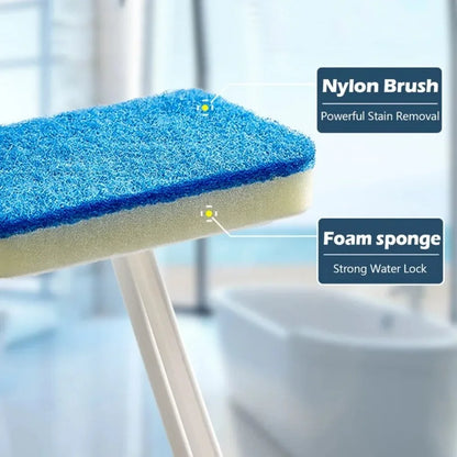 Multi-Function Bathroom Wall Brush - Long Handle