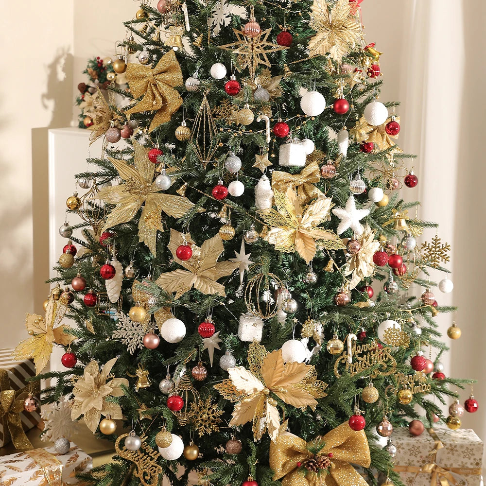 24 boules à suspendre pour arbre de Noël de 6 cm - Décorations de Noël